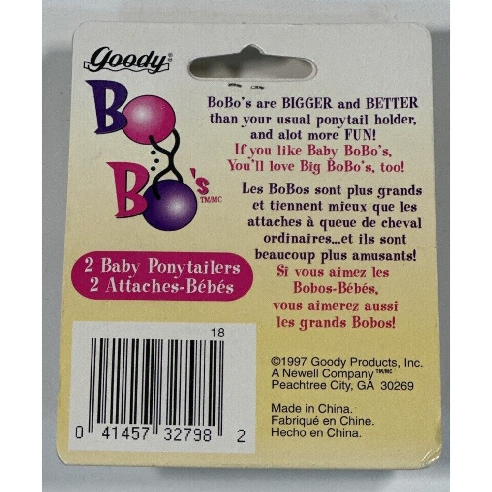 Vintage 90s Goody Baby Bo Bo's Hair Tie Ponytailers NOS Deadstock - Picture 2 of 2